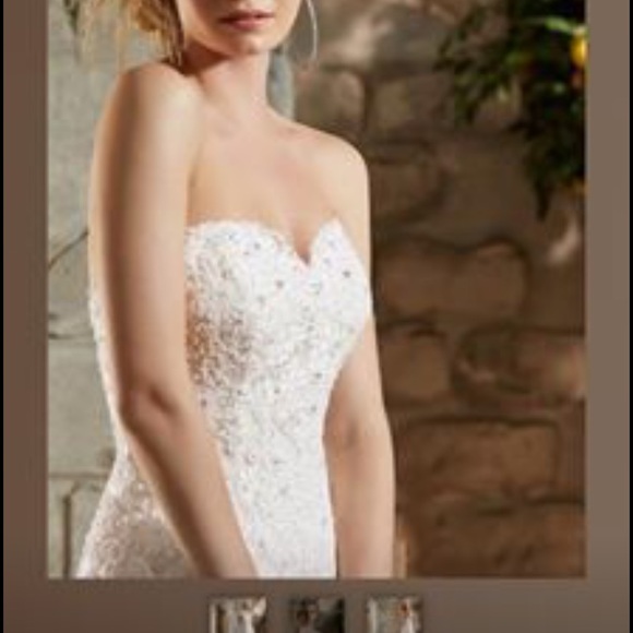 Mori Lee wedding dress with matching veil. - Picture 2 of 7